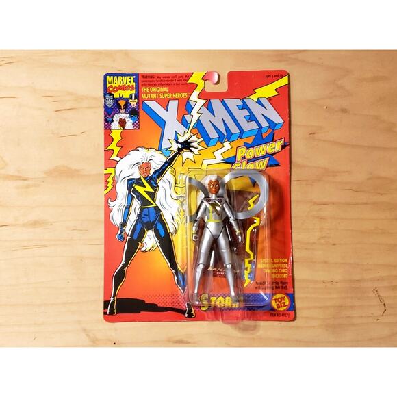 🗨🧬 Toy Biz Power Glow Storm Marvel X-Men Vintage 1993 Action Figure 🧬🗨 - Picture 3 of 4